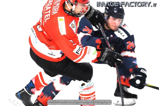 2019-11-16 Valpellice Bulldogs-Hockey Milano Bears 7610 Davide Segatel